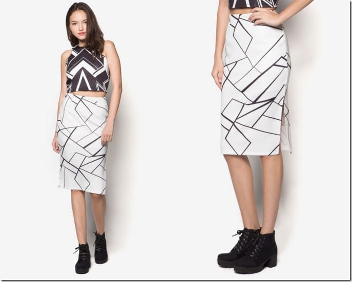 white-abstract-pencil-skirt