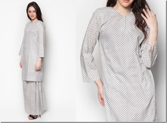 white-polka-dot-baju-kurung