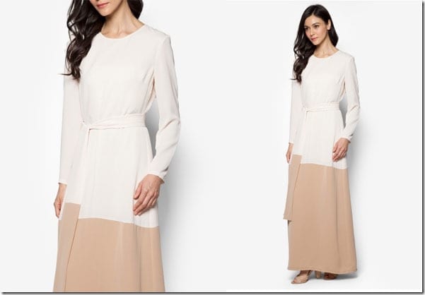 cream-colorblock-sheath-maxi-dress