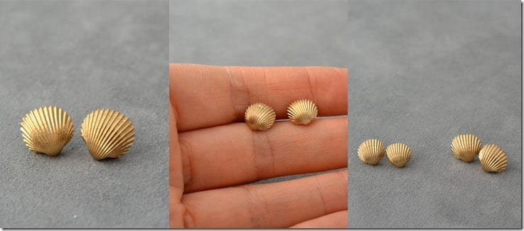 gold-painted-seashell-earrings