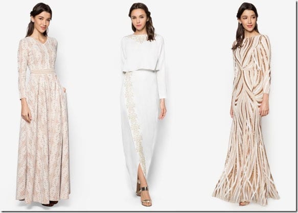 Gold And White Maxi Dress Style Ideas For Raya 2016