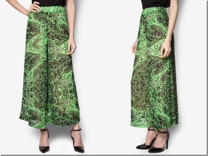 green-patterned-palazzo-pants