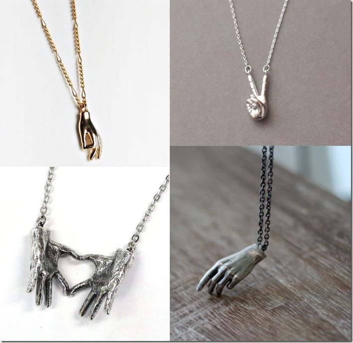 Hand Gesture Necklace Jewelry Inspiration