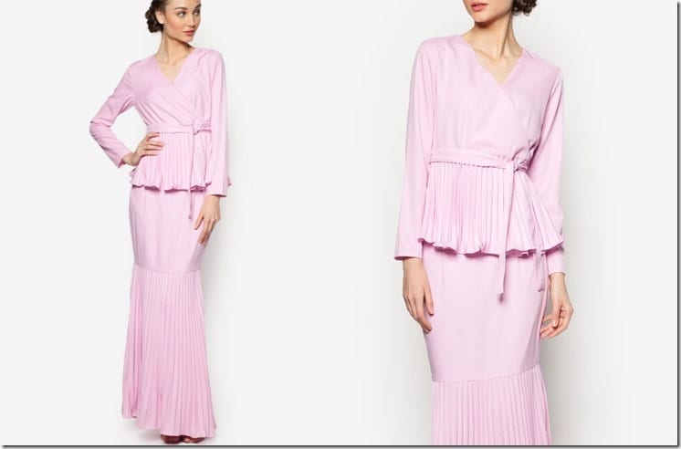 pleated-pink-kimono-style-kurung