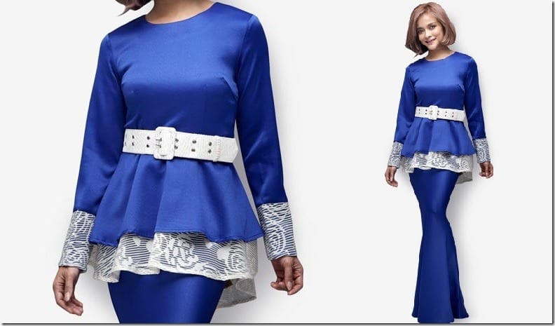 royal-blue-modern-peplum-kurung