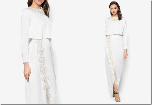 white-embroidered-double-layer-dress