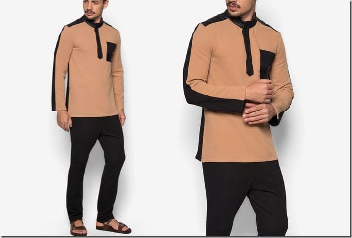 black-brown-kurta-set