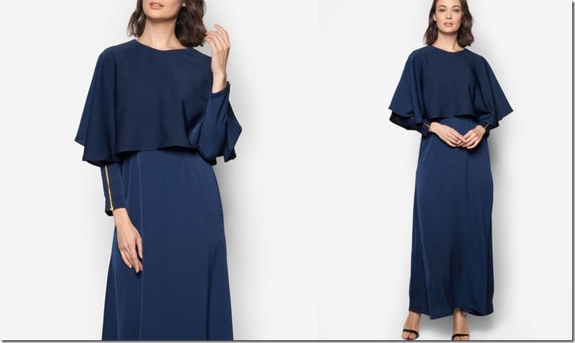 blue-maxi-cape-dress