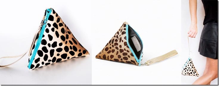 cheetah-triangle-wristlet-pouch