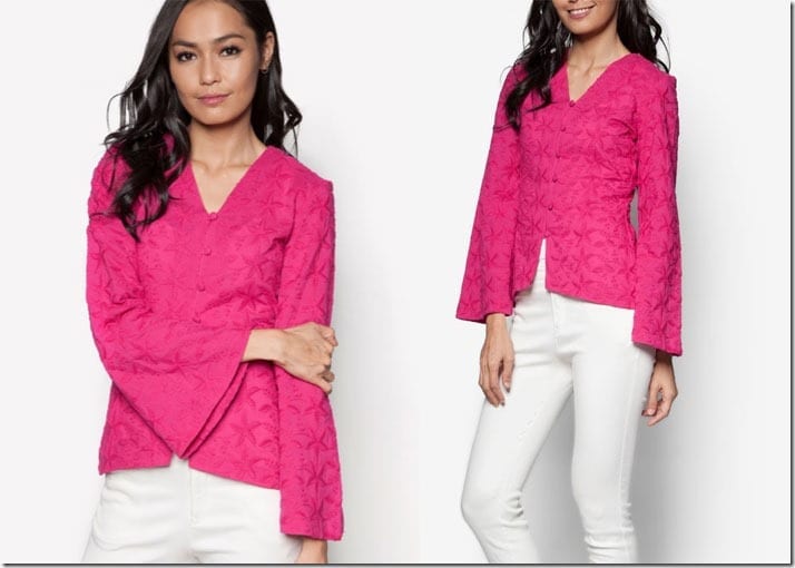 fuchsia-pink-kebaya-top