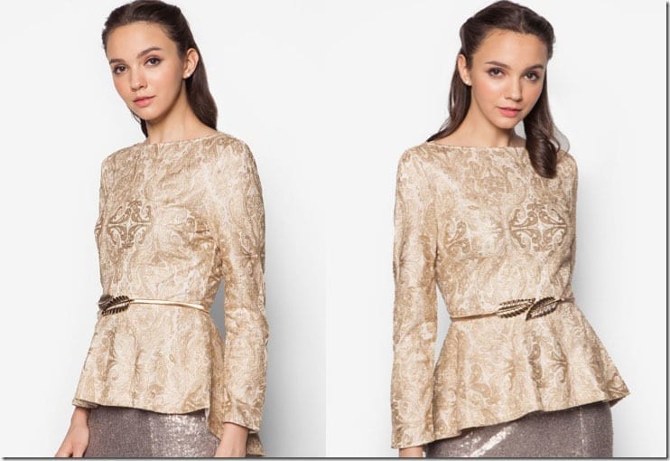 gold-metallic-dip-hem-lace-peplum-top