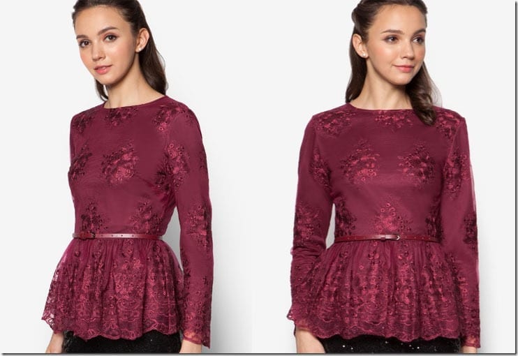 maroon-lace-peplum-top