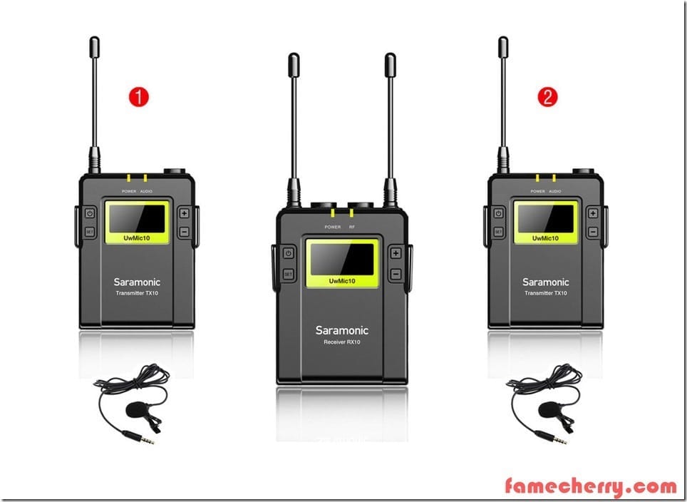 Saramonic UwMic 10 Malaysia ( 2 Transmitters + 1 Receiver )