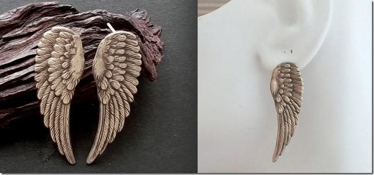 antique-brass-angel-wing-stud-earrings