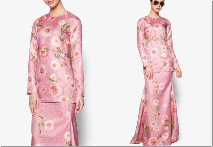 magenta-floral-beaded-kurung-modern