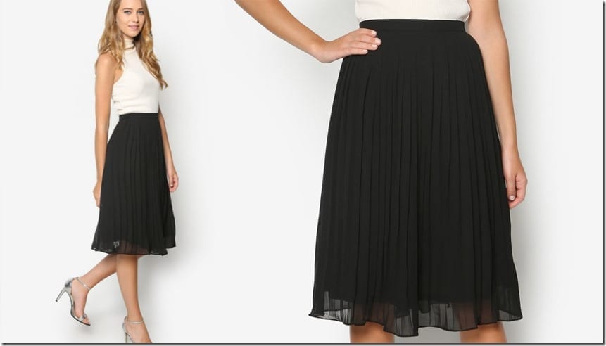 midi-black-pleated-skirt