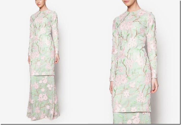 mint-floral-kurung-modern