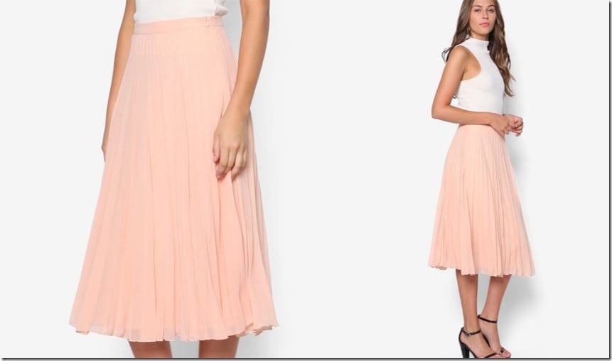 peach-midi-chiffon-pleated-skirt