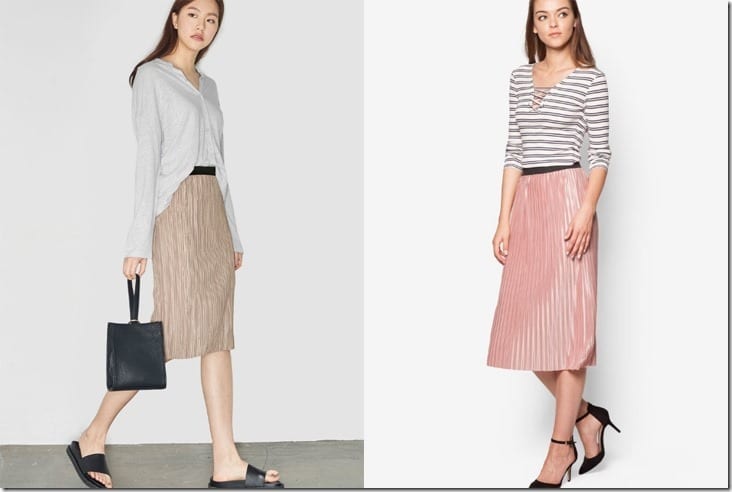 7 Pleated Midi Skirts To Make Your Outfit Extra Chic