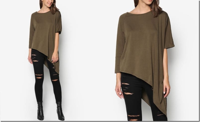 army-green-asymmetrical-top