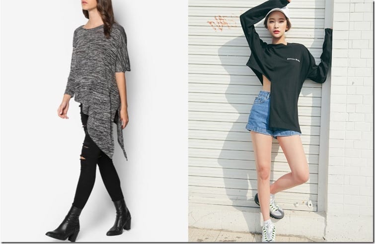 The New Asymmetrical Hemline Trend in Tops 2016