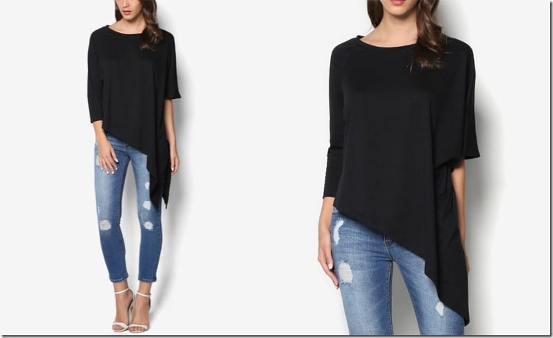 black-asymmetric-drape-top