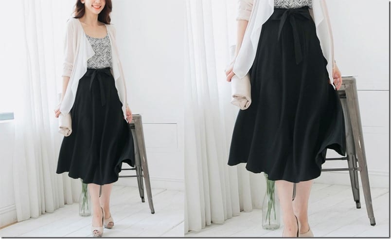 black-chiffon-sash-midi-skirt