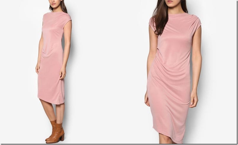 pink-asymmetric-midi-drape-dress