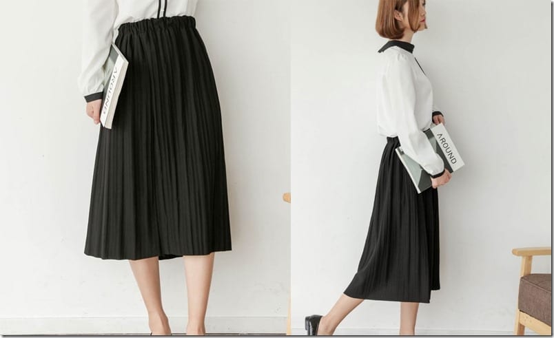 pleated-black-midi-skirt