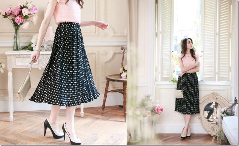 polka-dotted-midi-skirt