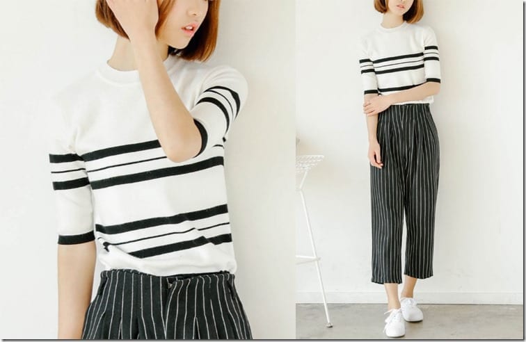 stripe-knit-blouse