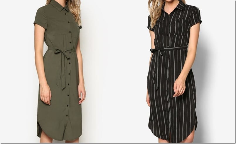 Wearable Midi Shirt Dress Styles For Your Minimalist Closet