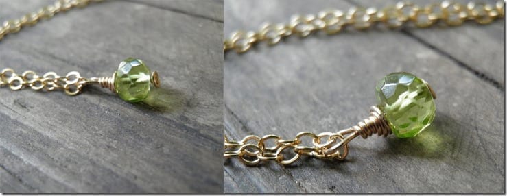 peridot necklaces