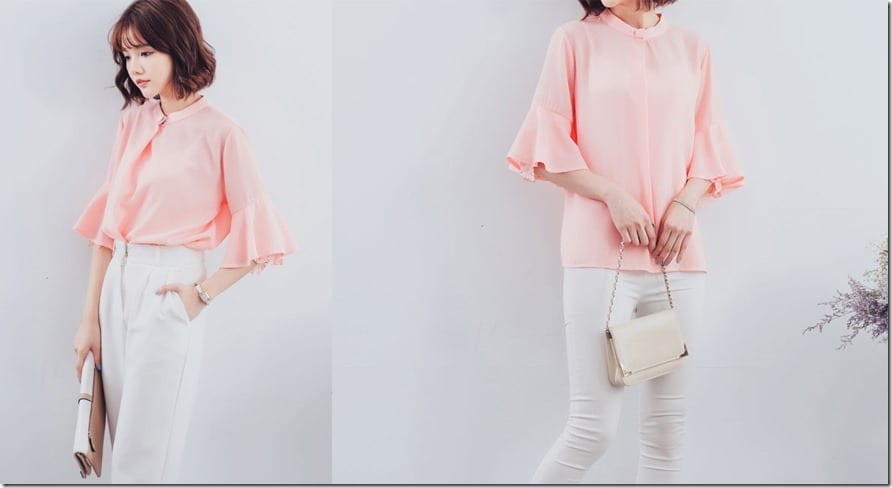 flutter-flare-sleeve-chiffon-top