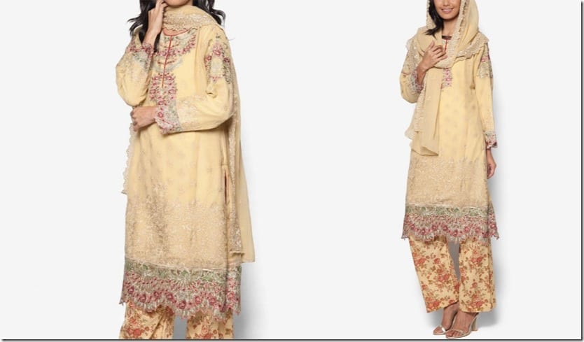 gold-chiffon-embroidered-dress-set