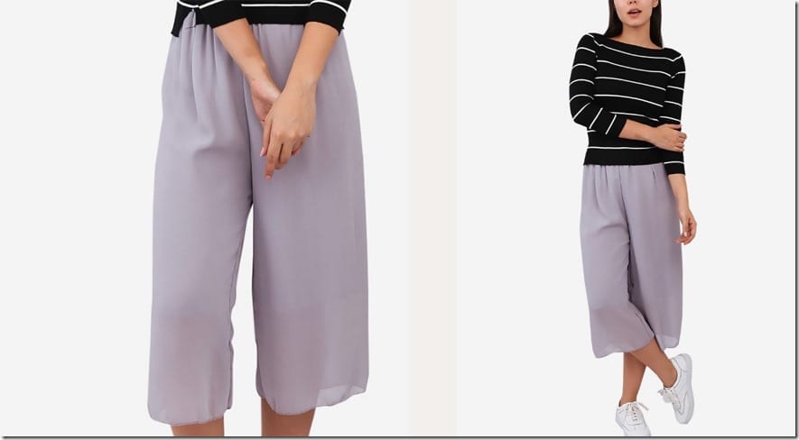 Grey Culotte Ideas For Your Minimalist Wardrobe