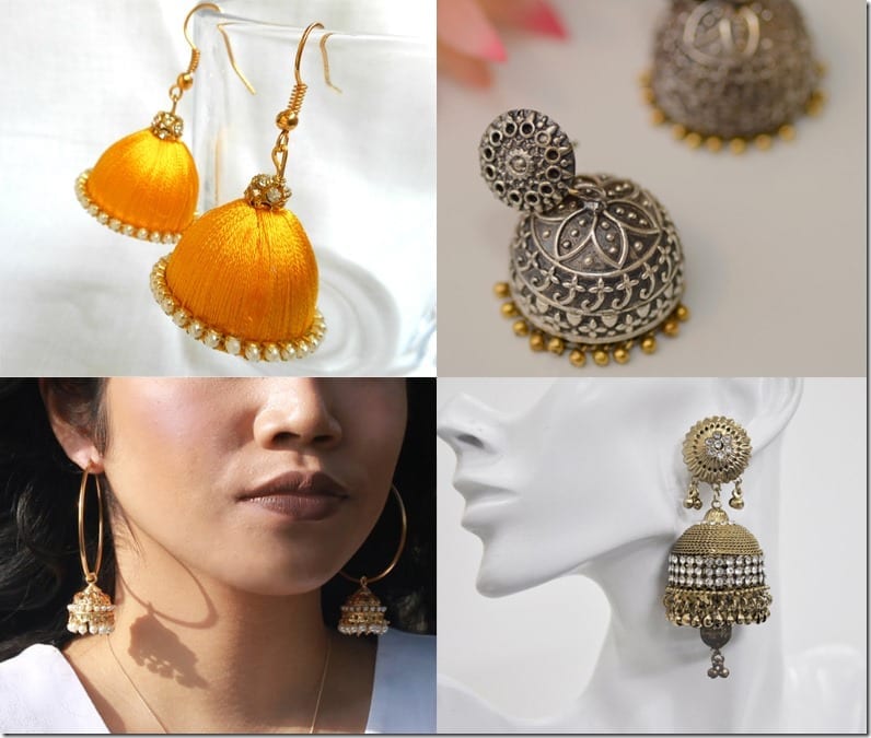 Indian Jhumka Earring Styles To Wear During Diwali 2016