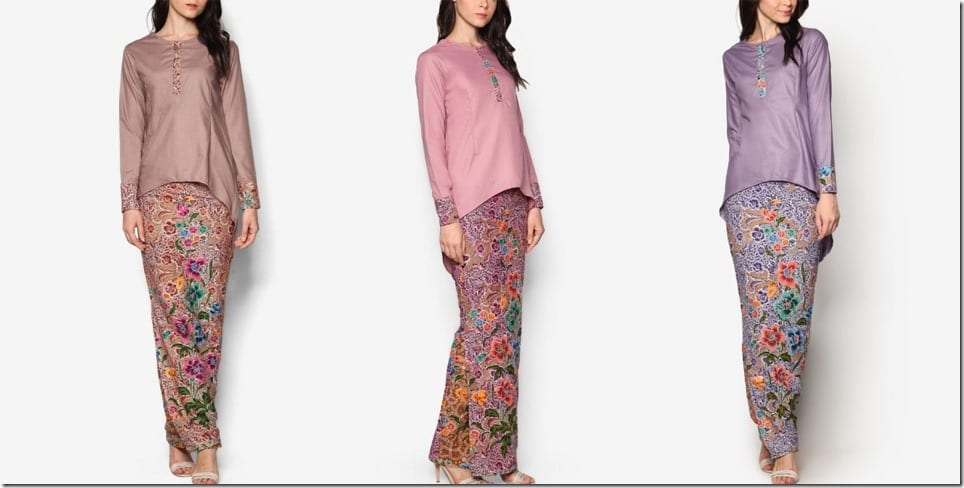 A Must-Have Batik Inspired Kurung With Asymmetrical High Low Hem Blouse