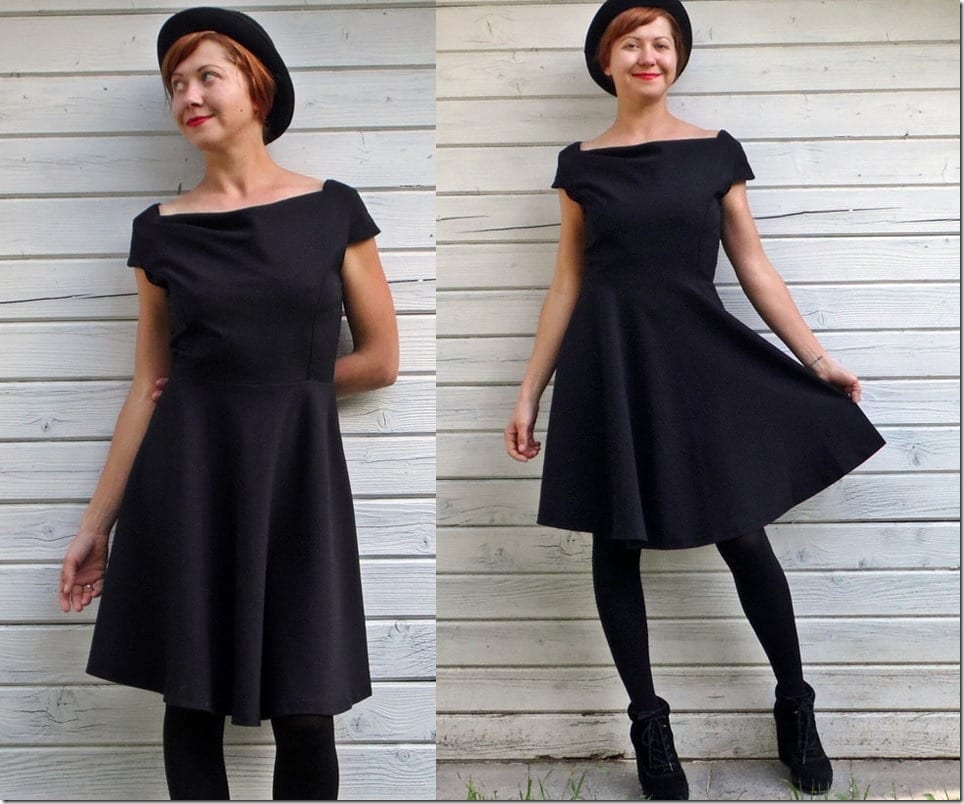 50s-style-high-waist-black-dress