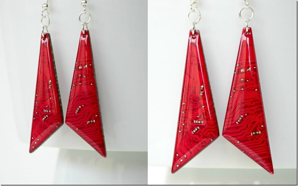 burgundy-red-long-triangle-earrings