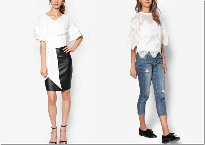 10 White Romantic Blouse Styles To Party In And Ooze Feminine Elegance