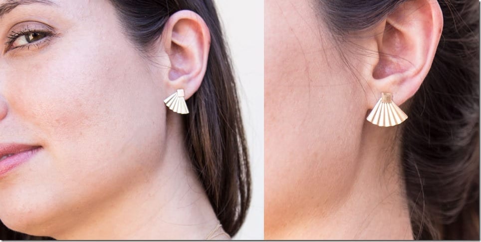 dainty-fan-ear-jacket-stud-earrings