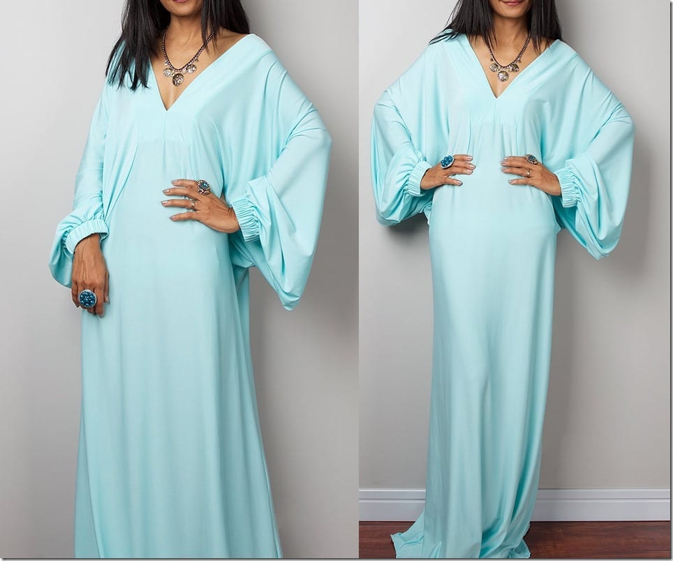 elegant-kaftan-style-mint-dress