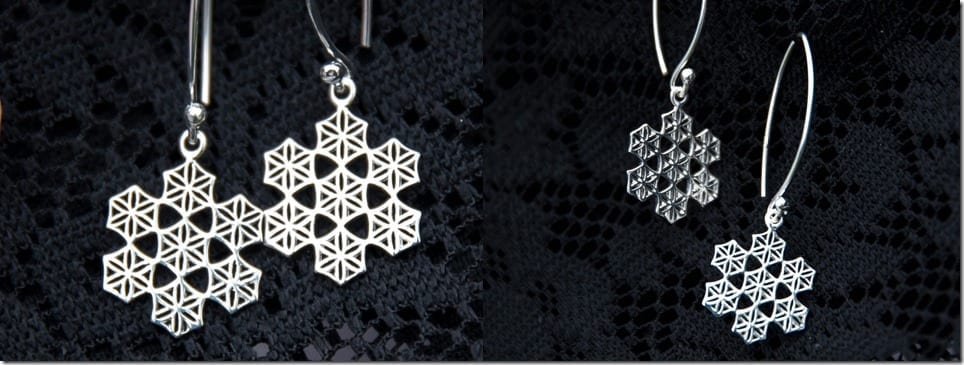 geometric-snowflake-dangle-earrings