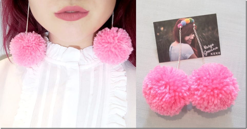 pink-wool-pom-pom-earrings