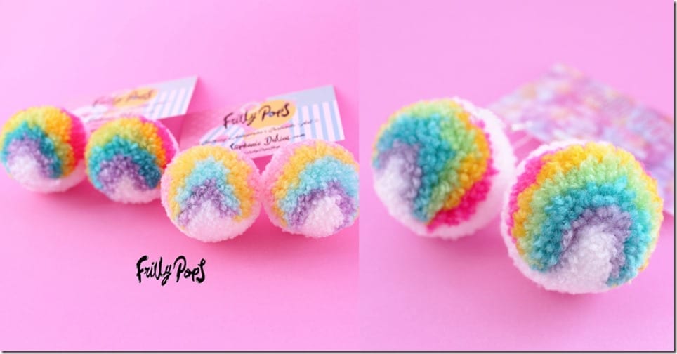 rainbow-pom-pom-earrings