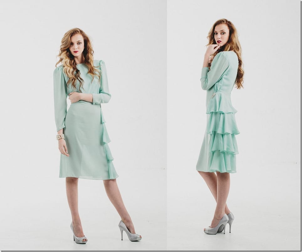 Invigorate Your Christmas Party Look In These Fresh Mint Green Dresses