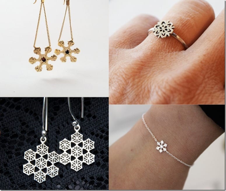 10 Snowflake Jewelry Ideas To Complete Your Christmas 2016 Party Wardrobe