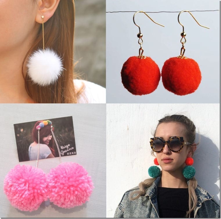 Treat Your Earlobes Like A Christmas Tree By Wearing Pom Pom Earrings