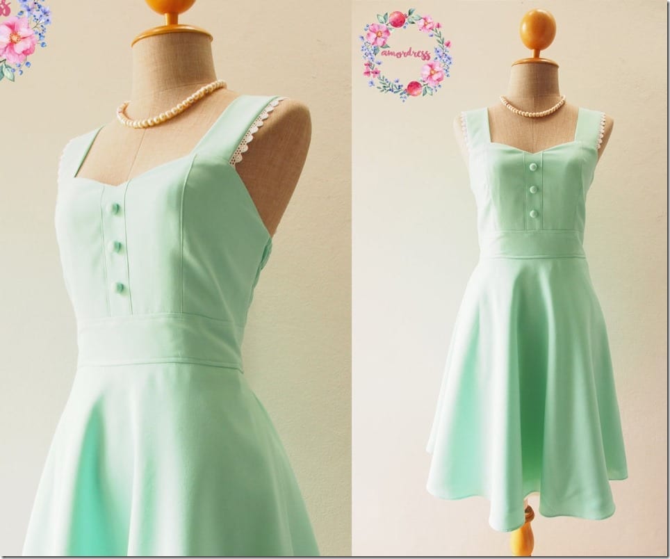 vintage-inspired-mint-green-swing-dress